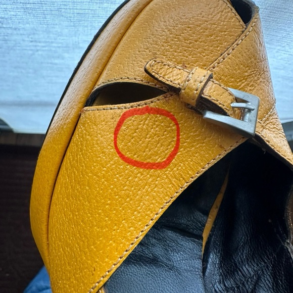 Marigold Prada Slingback Heels - Picture 8 of 8